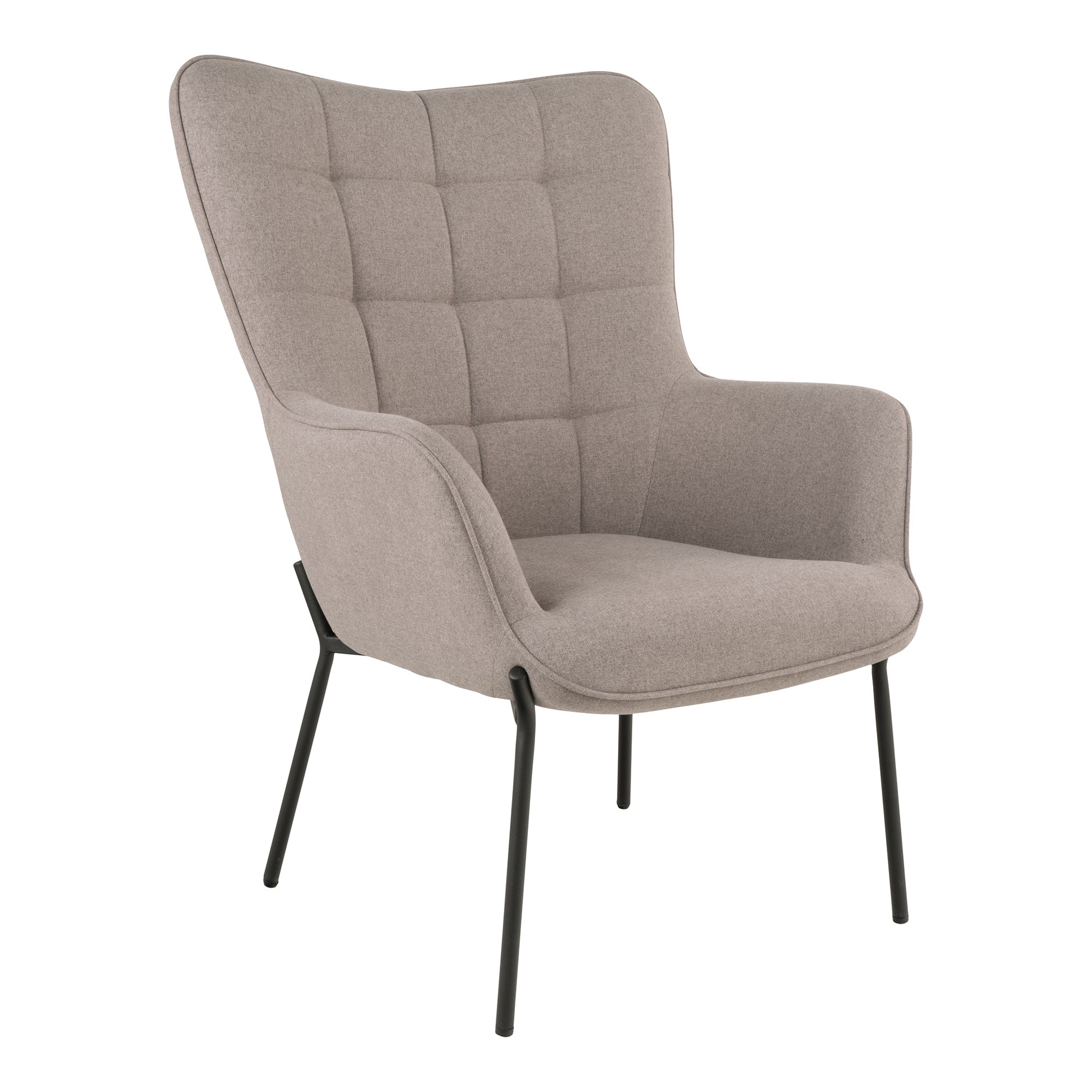 Glasgow Stol med Sorte Ben - Elegant Design til Dit Hjem