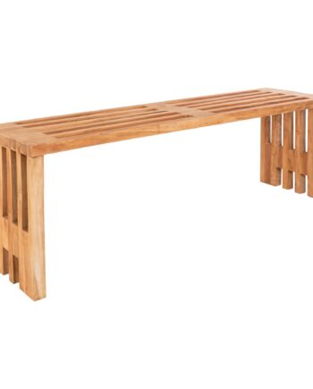 Benidorm Teak Bænk 140x35x48 - Stilfuld Uderum Møbel