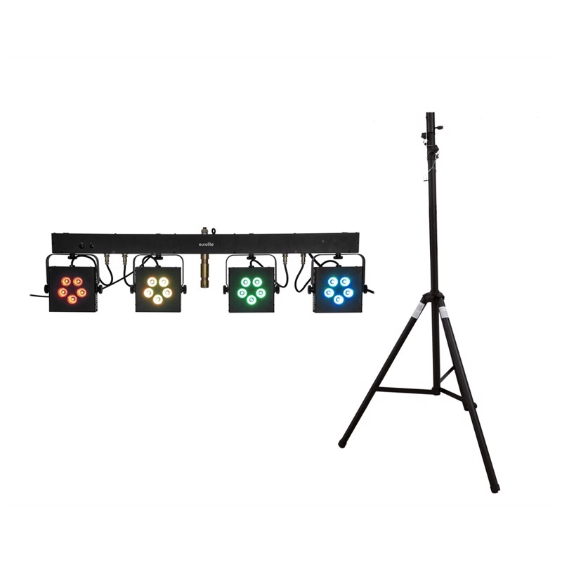 Eurolite LED KLS-902 Lys Sæt med 4 RGBWW Spots