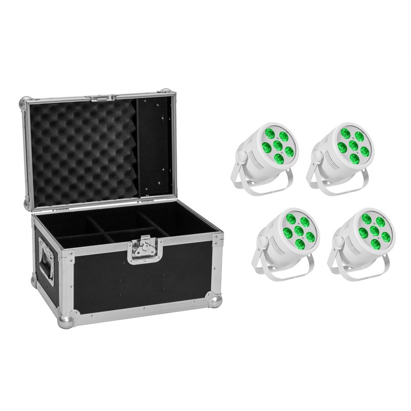EUROLITE 4x LED Silent PAR 6 QCL Gulvlampe - Black Friday Tilbud!