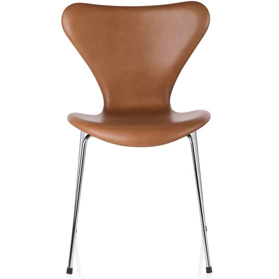 3107 Stol i Valnød og Læder fra Fritz Hansen - Black Friday!