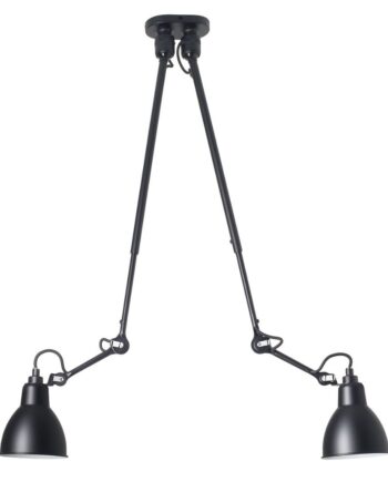 302 Dobbel Loftlampe i Sort fra Lampe Gras