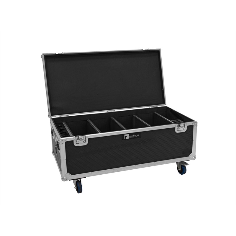 Flightcase med Akku Multiflood 18x10W RGBW og Opladning