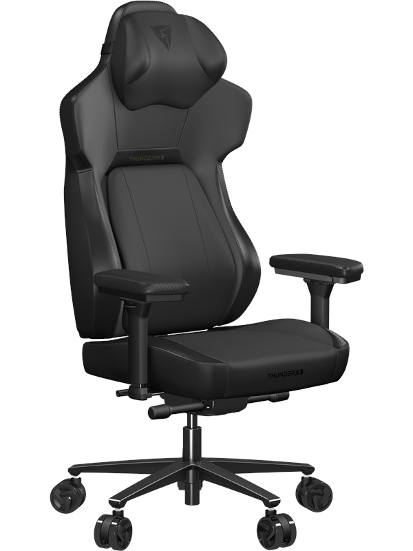 Core Modern Gamer Stol i Sort Læder - Ergonomisk Komfort