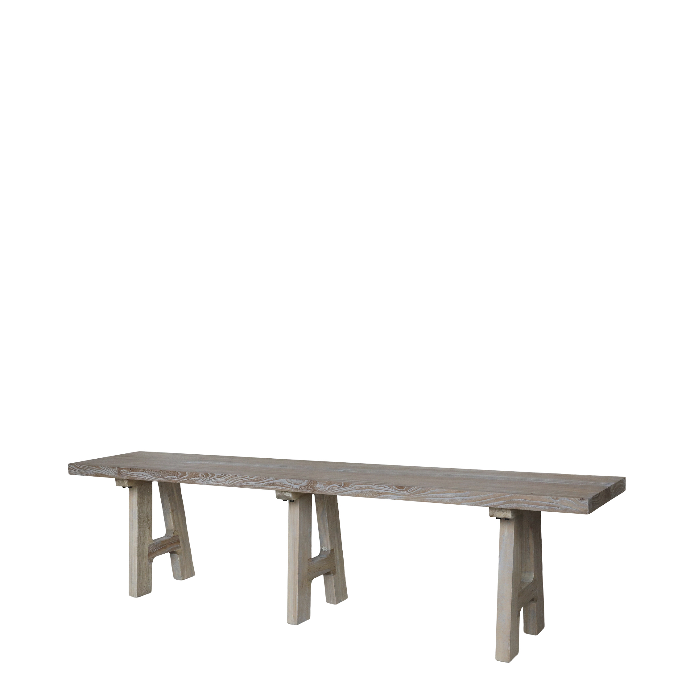 Bænk i genbrugstræ 180 cm - Chic Antique Design