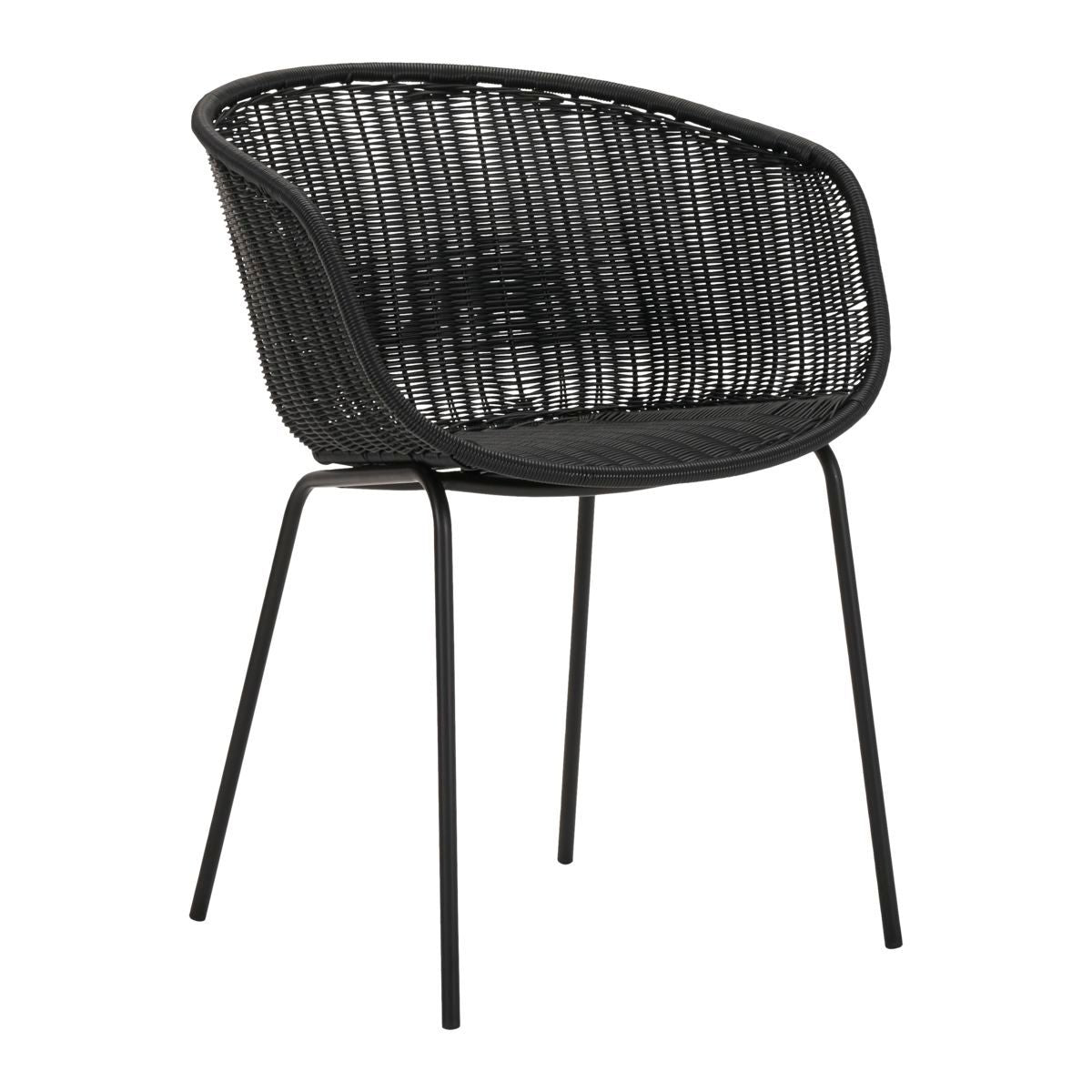 Hapur Lænestol i Sort - Moderne og Minimalistisk Design