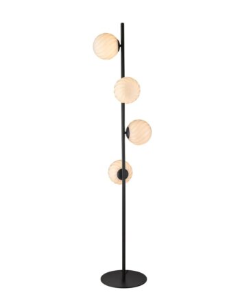 Twist Gulvlampe Opal Sort - Halo Design Tilbud