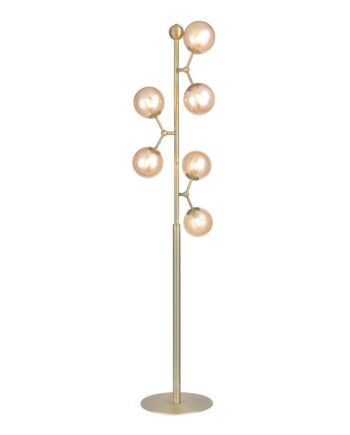 Atom Gulvlampe i Antik Messing - Halo Design