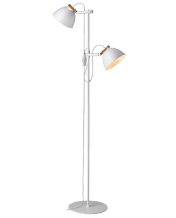 Århus Gulvlampe Ø18 i Hvid Træ - Halo Design Udsalg!