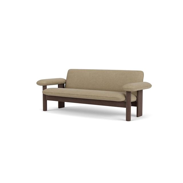 Brasilia Sofa til 2 Personer - Elegant Mørkbejdset Design