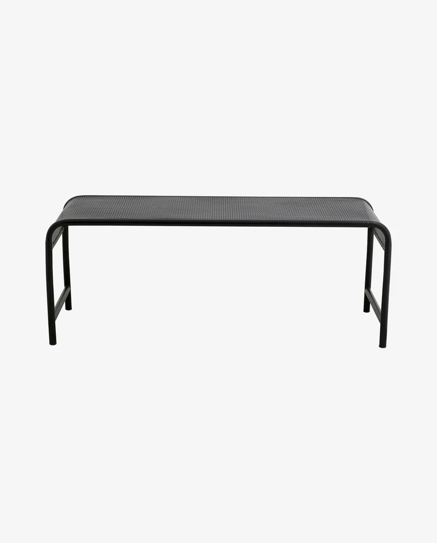 Brenta Havebænk i Sort - Minimalistisk Design til Hjemmet