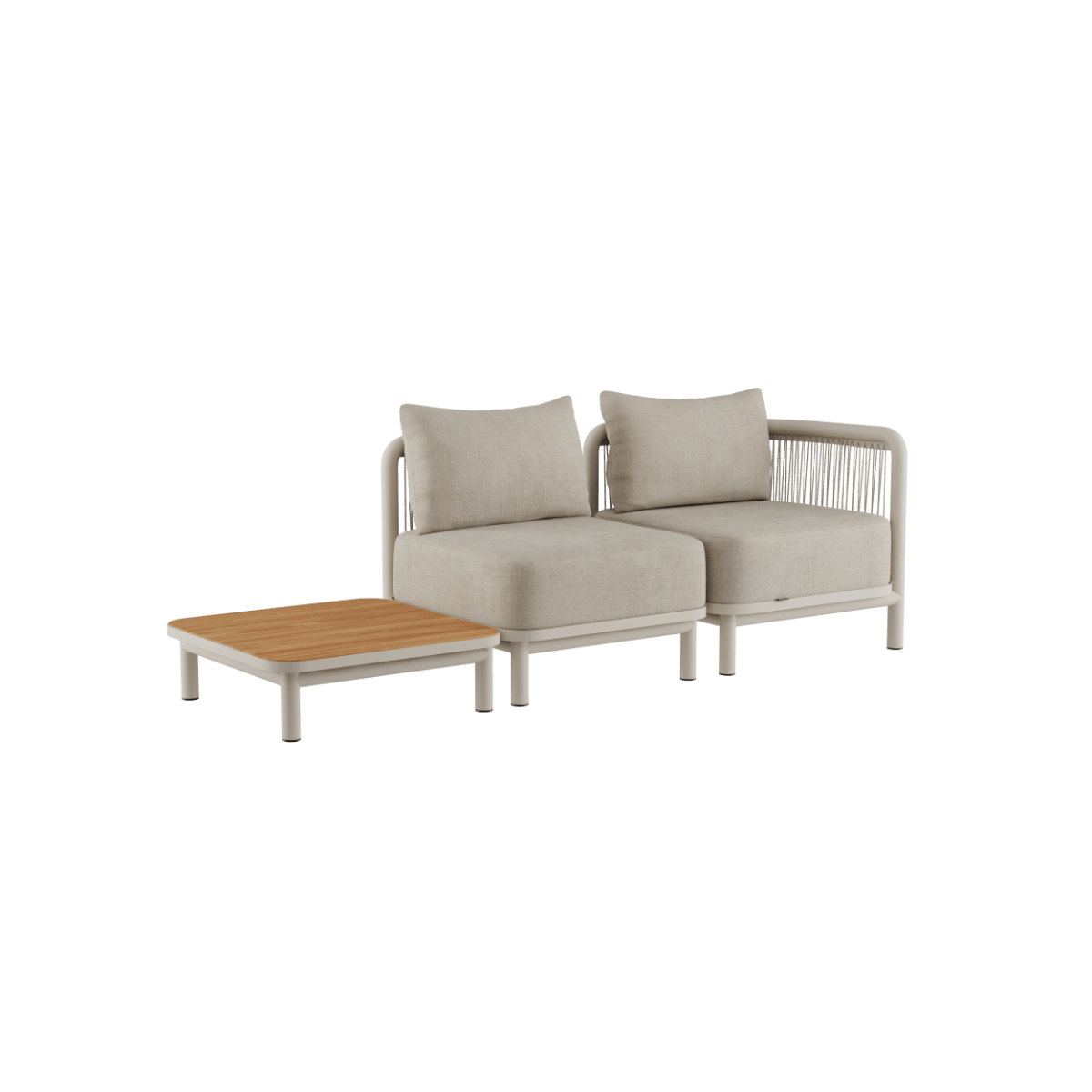 Kirra Lounge Sofa med Sidebord til Udendørs Brug