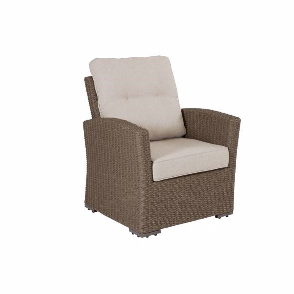 Ashfield Lounge Stol i Naturfarvet Polyrattan