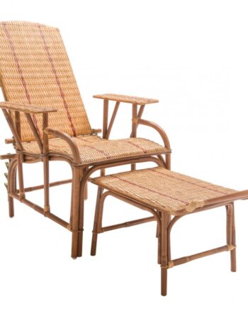 Bagatelle Rattan Chaiselong med Fodskammel - Tilbud!