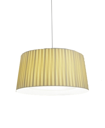 GT5 Pendel Ø62 i Natur med Sort Ophæng - Unik Belysning