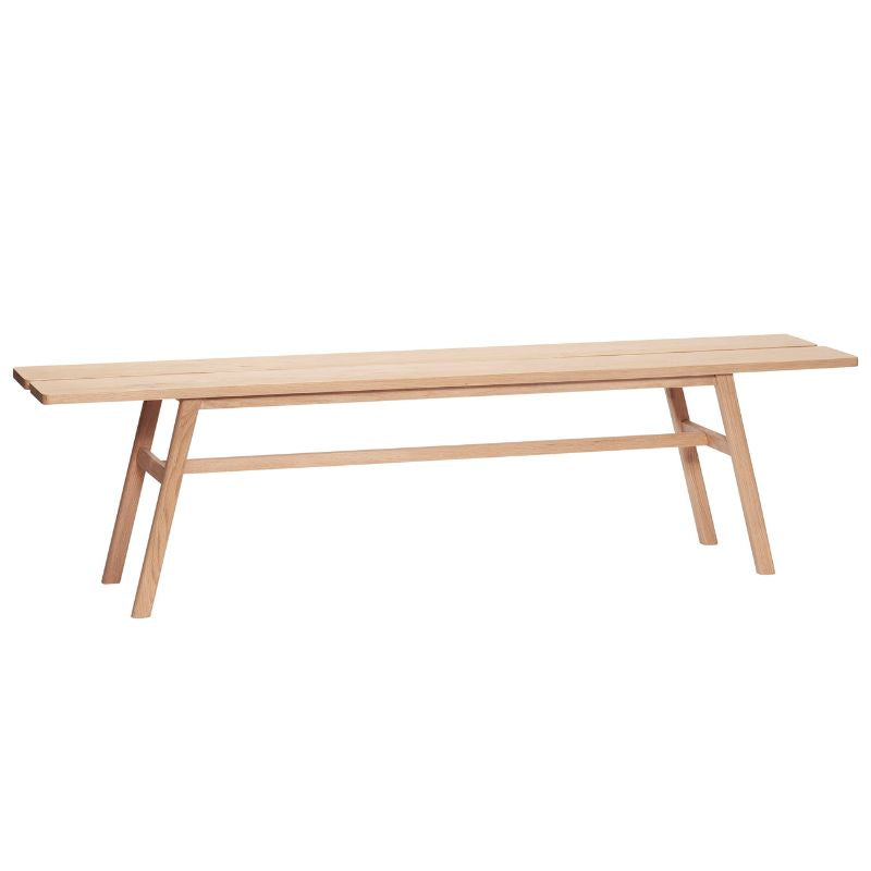 Klassisk Egetræ Bænk - Elegant Design til Dit Hjem