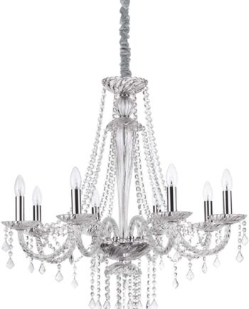 Amadeus Pendel Lampe E14 i Krom og Glas - Elegant Design