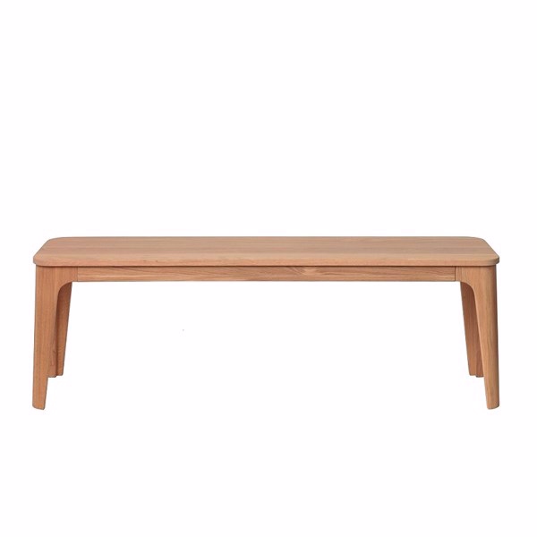 Amalfi Bænk - Hvidolieret 140 cm i Skandinavisk Design