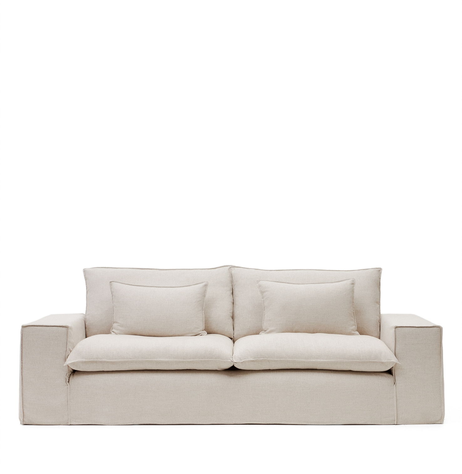 Anarela 3-personers Sofa i Beige - Elegant og Komfortabel