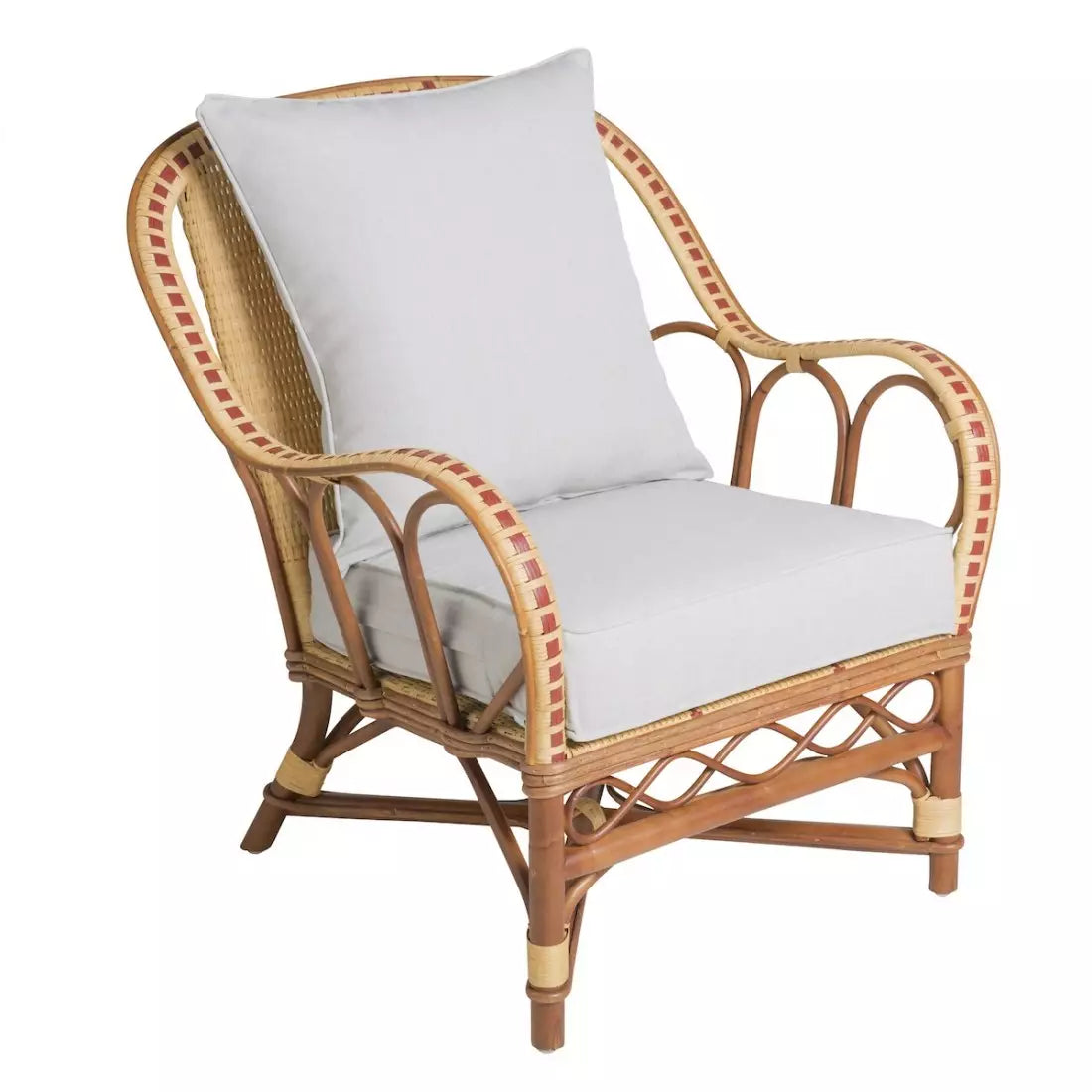 Bagatelle Rattan Lænestol med Armlæn - Ny Lounge Serie