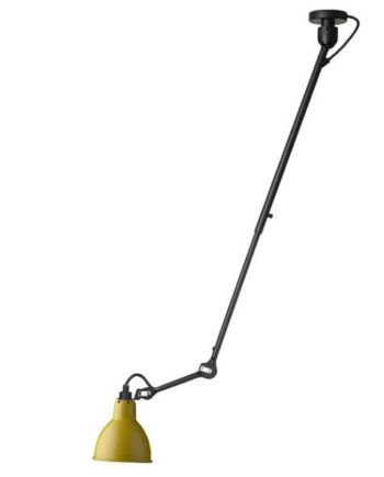302 Loftlampe i Sort og Gul - Designet af Bernard-Albin Gras
