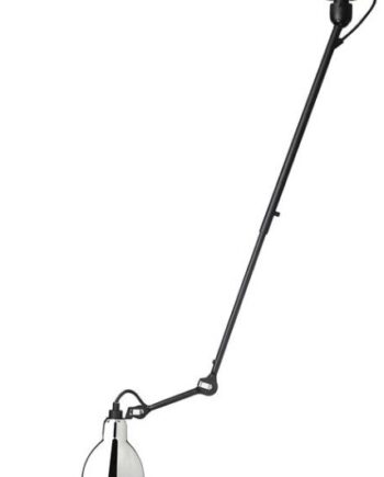 302 Loftlampe i Sort Krom - Unik Designlampe