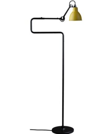 Alsidig Lampe Gras No. 411 Gulvlampe i Sort og Gul