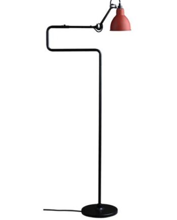 Alsidig Gulvlampe i Sort/Rød - Lampe Gras No. 411