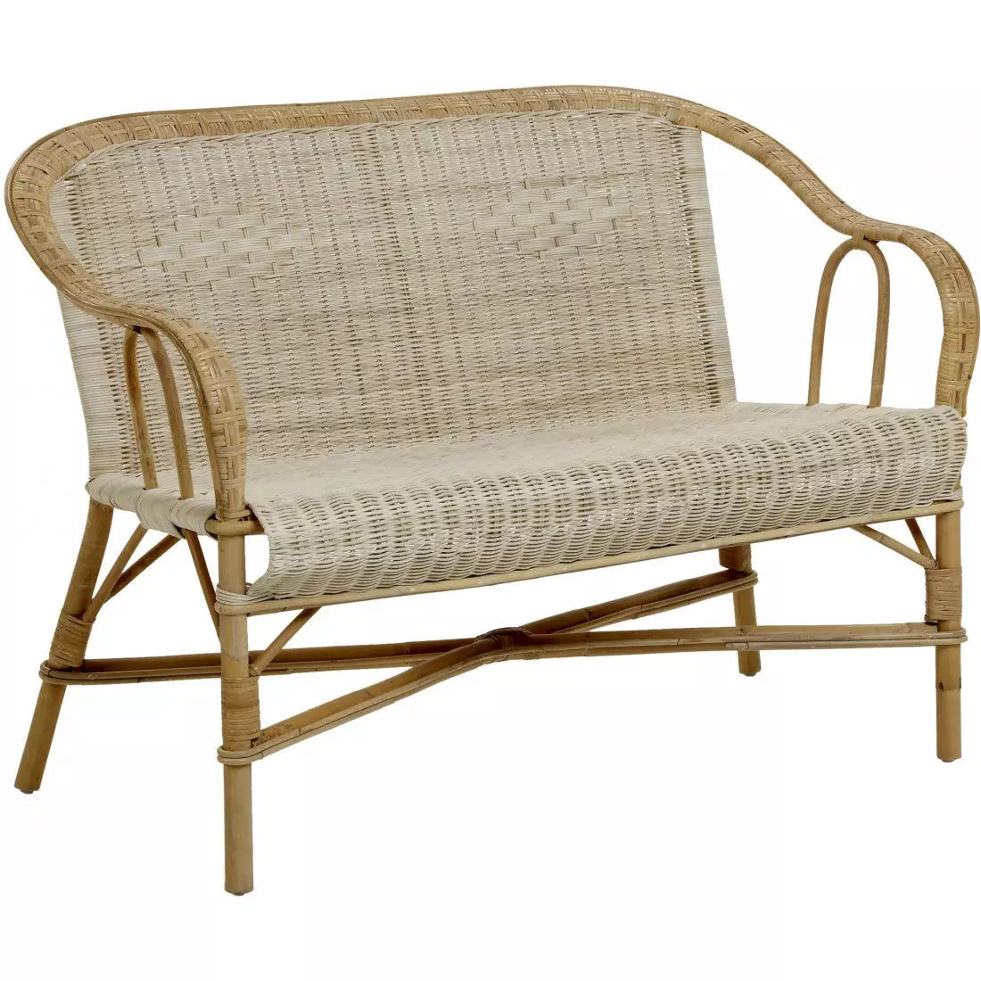 Marcel Rattan Bænk - Elegant Loungebænk fra Kok Maison