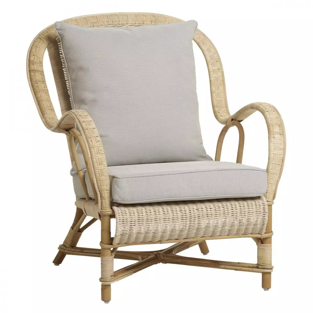 Nantucket Rattan Lænestol med Armlæn - Eksklusiv Stil