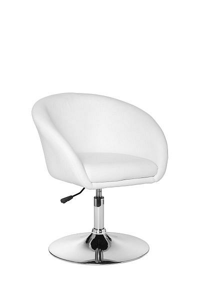 Designer Relax Loungestol i Hvid Kunstlæder - Black Friday!
