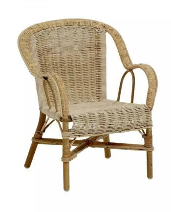 Swan Rattan Børnestol - Elegant Lounge Bænk fra Kok Maison