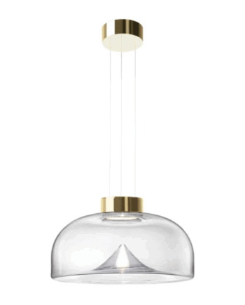 Aella Mini Pendel i Guld Transparent - Elegant Belysning