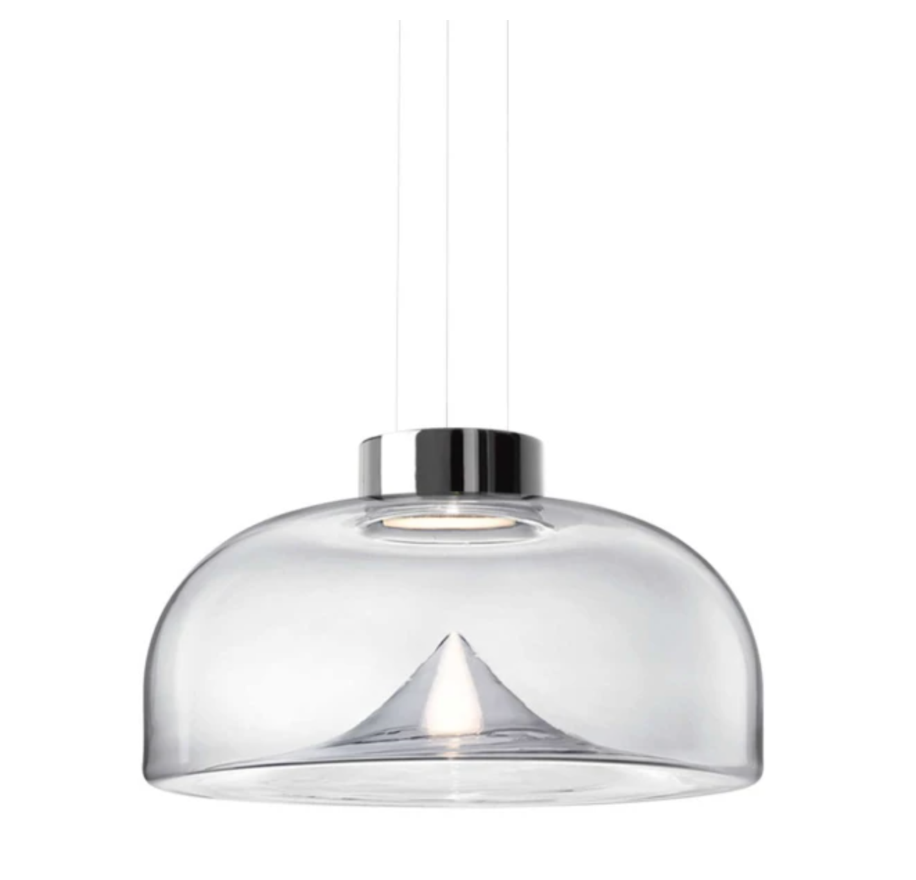 Aella Pendel i Transparent Krom - Elegant Belysning