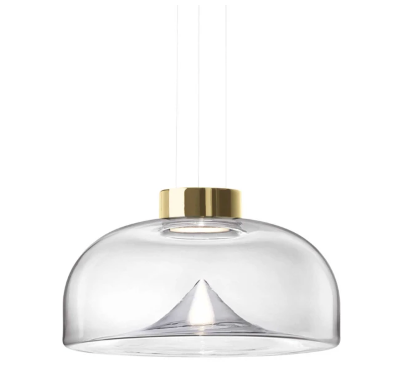 Aella Pendel i Transparent Murano Glas fra Leucos