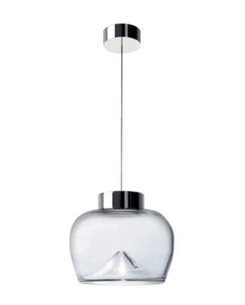 Aella Bold Pendel i Krom og Transparent Glas - Tilbud!