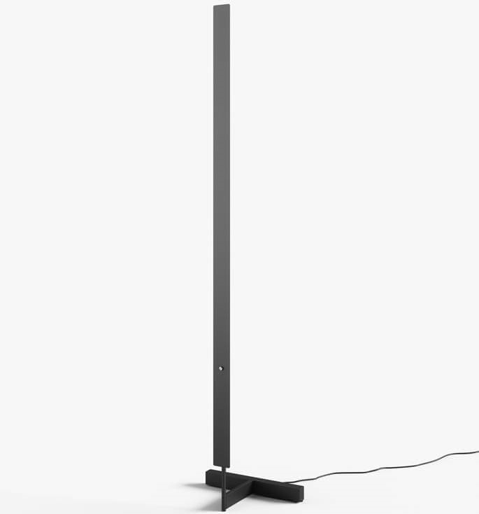 Anour F-model Gulvlampe i Blåneret Stål - Unik Design