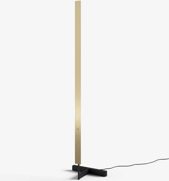 Anour F-model Gulvlampe i Børstet Messing - Unik Design
