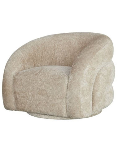 Arcus Rotrbar Lænestol i Beige Chenille - Black Friday Tilbud!