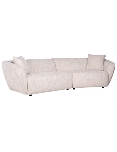 Armand 3-personers Buet Sofa i Sort og Creme Polyester