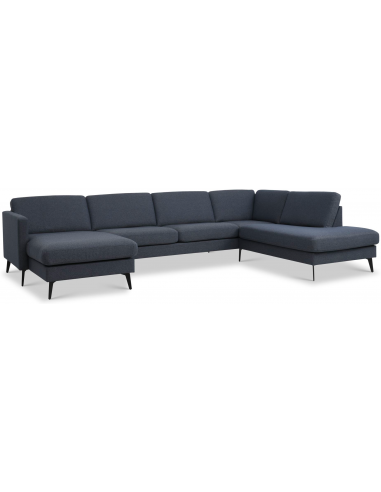 Askset Højrevendt Sofa i Navy Polyester - Moderne Design