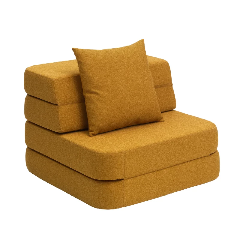 Klipklap Fold Sofa Single - Multifunktionel i Mustard