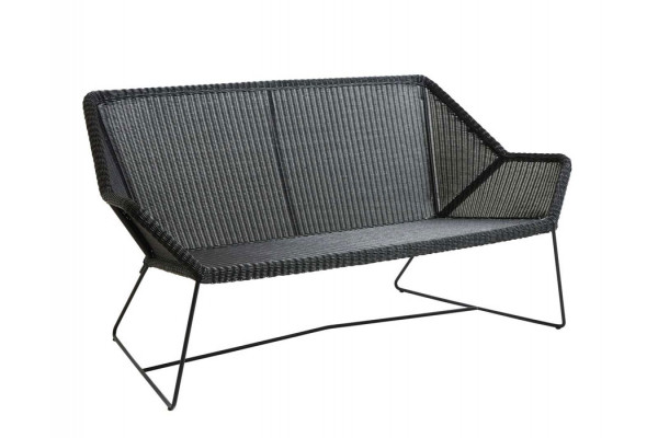 Cane Line Breeze Pers Sofa i Sort - Ideel til Haven