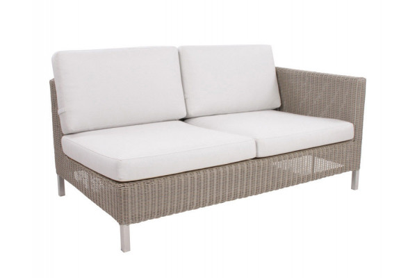 Cane Line Connect 2-pers. Sofa Hynder Venstre Taupe