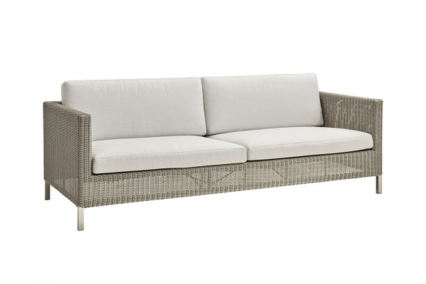 Cane Line Connect 3-Personers Sofa med Taupe Hynder