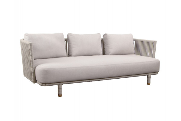Cane Line Moments 3-personers Sofa med Airtouch Hyndesæt