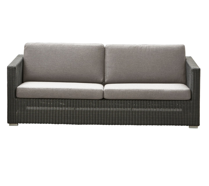 Cane Line Chester 3-Personers Loungesofa med Taupe Hynder