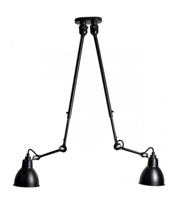302 Dobbelt Loftlampe i Sort - Lampe Gras Design