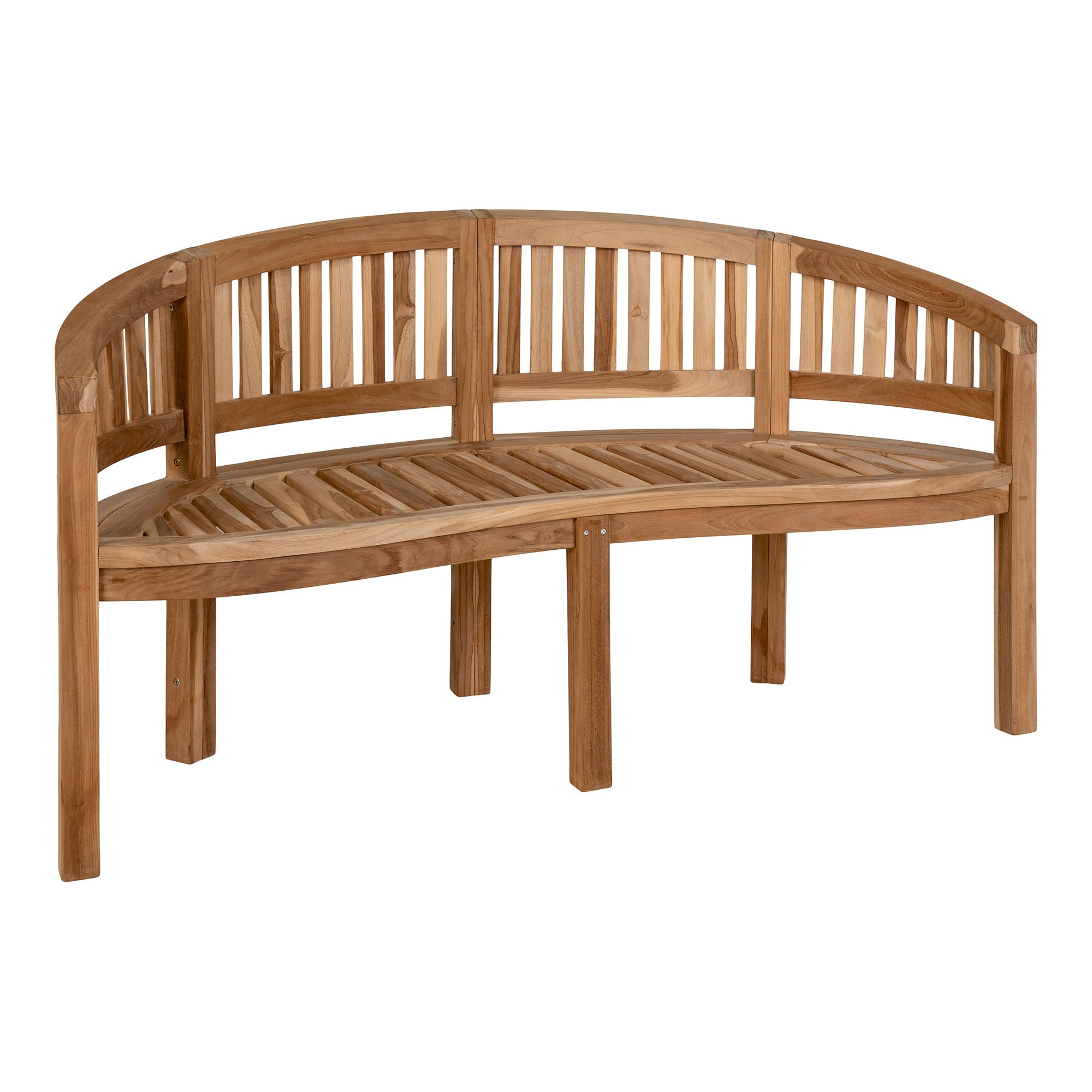 Boca Banana Teak Bænk 150 - Elegant Havebænk med Twist