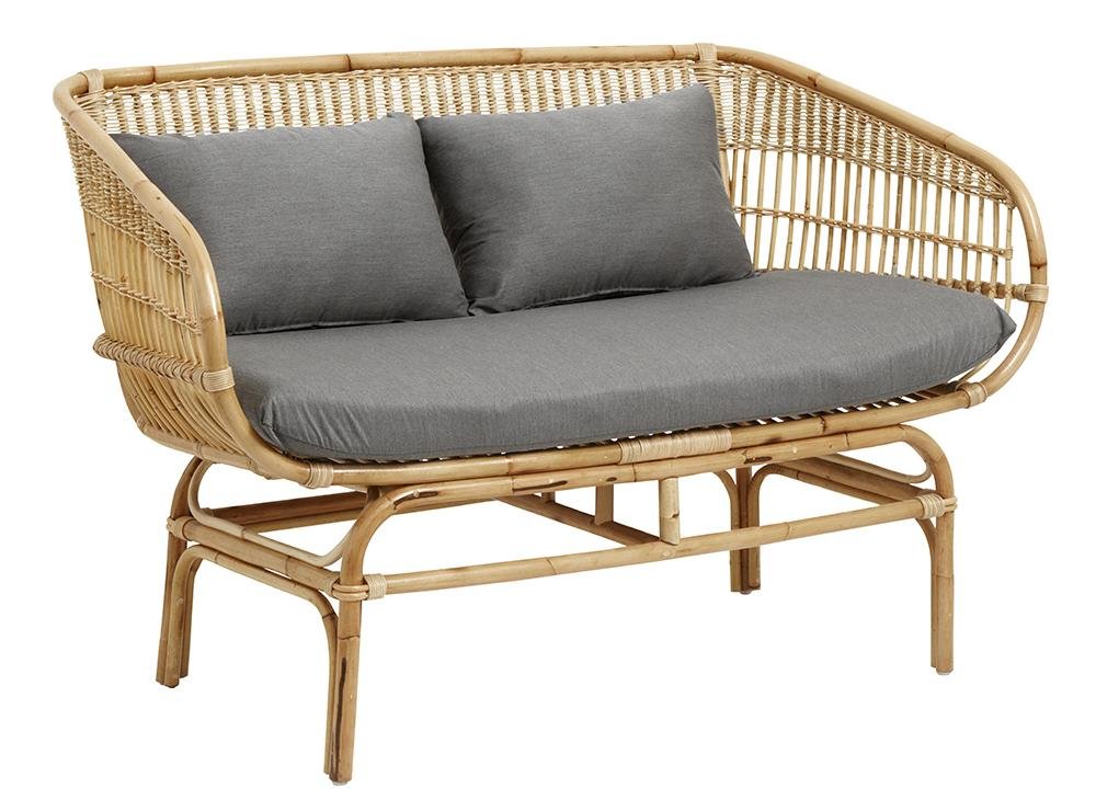 Bali Sofa i Grå med Hynde - Charmerende Design